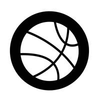 basketbal pictogram vector