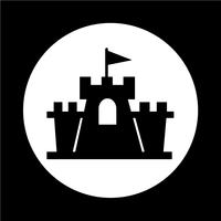 kasteel pictogram vector