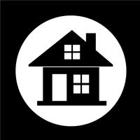 Onroerend goed huis pictogram vector