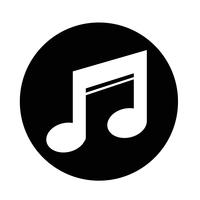 Muziek pictogram vector