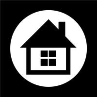 Onroerend goed huis pictogram vector