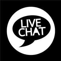 Live chat tekstballon pictogram vector