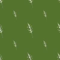 naadloze patroon bos rucola salade op groene achtergrond. eenvoudig ornament met sla. vector