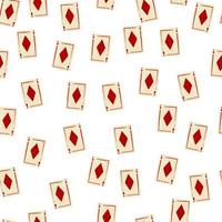 spel kaarten diamanten naadloze patroon. gokken ontwerpen. vector