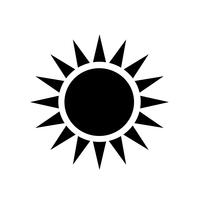 Teken van zon pictogram