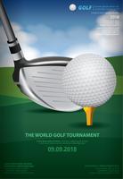 Poster Golf Championship vectorillustratie vector