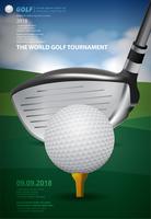 Poster Golf Championship vectorillustratie vector