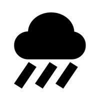 Cloud regen pictogram vector