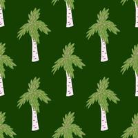palmboom naadloos patroon. tropische achtergrond. vector