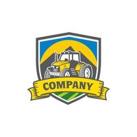 tractor logo, boerderij logo vector