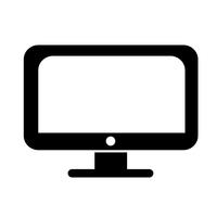 Desktop computerpictogram vector