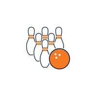 bowling logo, sport logo vector