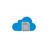 document cloud-logo, technologie-logo vector