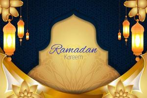 ramadan kareem islamitische achtergrond met element vector