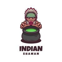 illustratie vectorafbeelding van Indiase sjamaan, goed voor logo-ontwerp vector