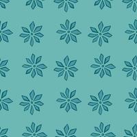 botanische naadloze doodle patroon met hand getrokken anjer bloemen sieraad. blauwe pastelachtergrond. vector