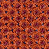 zomerseizoen naadloos patroon met heldere voorgevormde oranje zonnebloemen elementen. handgetekende afdrukken. vector