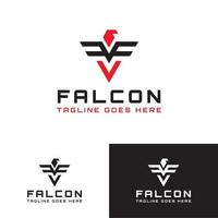 minimalistisch falcon-logo vector