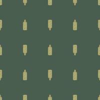 naadloze patroon retro chinese fles op donkergroene achtergrond. geometrische textuursjabloon voor menurestaurant. vector