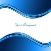 Blauwe golven achtergrond. Abstracte blauwe golfachtergrond Blauwe golf bedrijfsmalplaatje vector