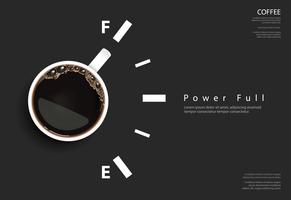 Koffieaffiche Advertentie Flayers Vector Illustration