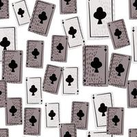 spelkaarten naadloos patroon. gokken ontwerpen. vectorillustratie. vector