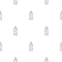 naadloze patroon retro chinese fles op witte achtergrond. geometrische textuursjabloon voor menurestaurant. vector