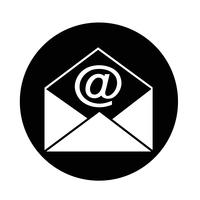 e-mail envelop pictogram vector