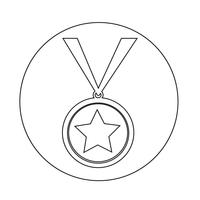 medaille pictogram vector