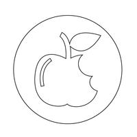 Apple-pictogram vector