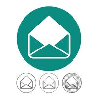 e-mail en post pictogram vector