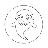 Ghost Halloween-pictogram vector