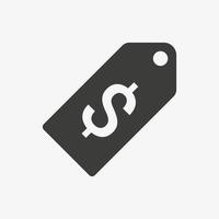 prijskaartje eenvoudige vector icon