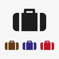set van koffers vector icon