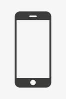 smartphone vector icoon. mobiele telefoon symbool.