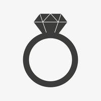 ring vector pictogram geïsoleerd op een witte achtergrond