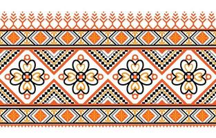 geometrisch etnisch patroon naadloos ontwerp voor achtergrond of behang. vector