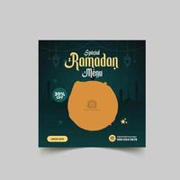 ramadan voedsel verkoop sociale media postsjabloon vector