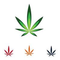 cannabis logo ontwerp vector