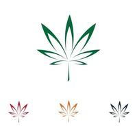 cannabis logo ontwerp vector