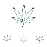 cannabis logo ontwerp vector