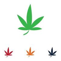 cannabis logo ontwerp vector