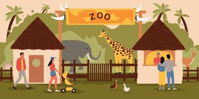 dierentuin ingang achtergrond