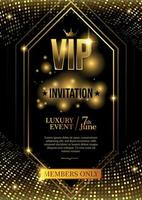 vip uitnodiging verticale poster vector