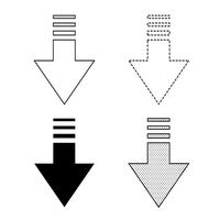 Pijl pictogram vector