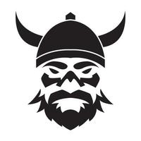 gezicht boze man viking logo ontwerp, vector grafisch symbool pictogram illustratie creatief idee