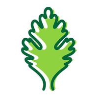 lijnen vers abstracte groene selderij blad logo ontwerp vector pictogram symbool illustratie