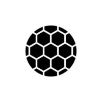 voetbal, voetbal, bal solide vector illustratie logo pictogrammalplaatje. geschikt voor vele doeleinden.