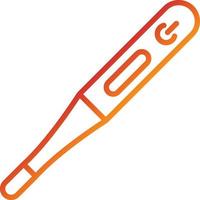 thermometer pictogramstijl vector