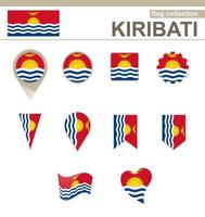 kiribati vlag collectie vector